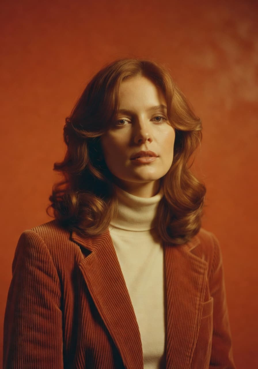 Retro film portrait — AI Photo Studio style example generated by SelfAI