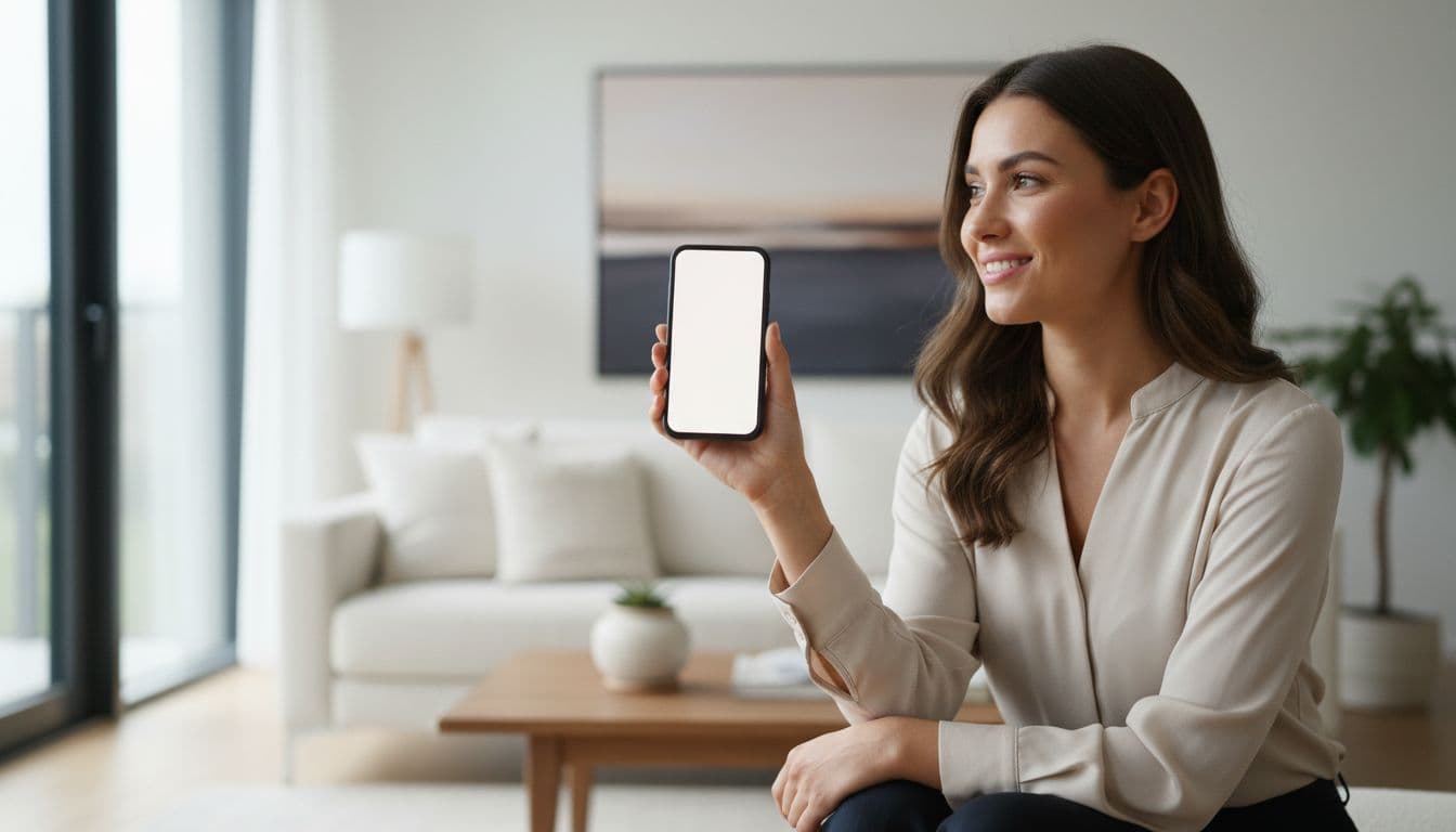Professional AI headshot generated from a casual phone selfie by an AI headshot generator app